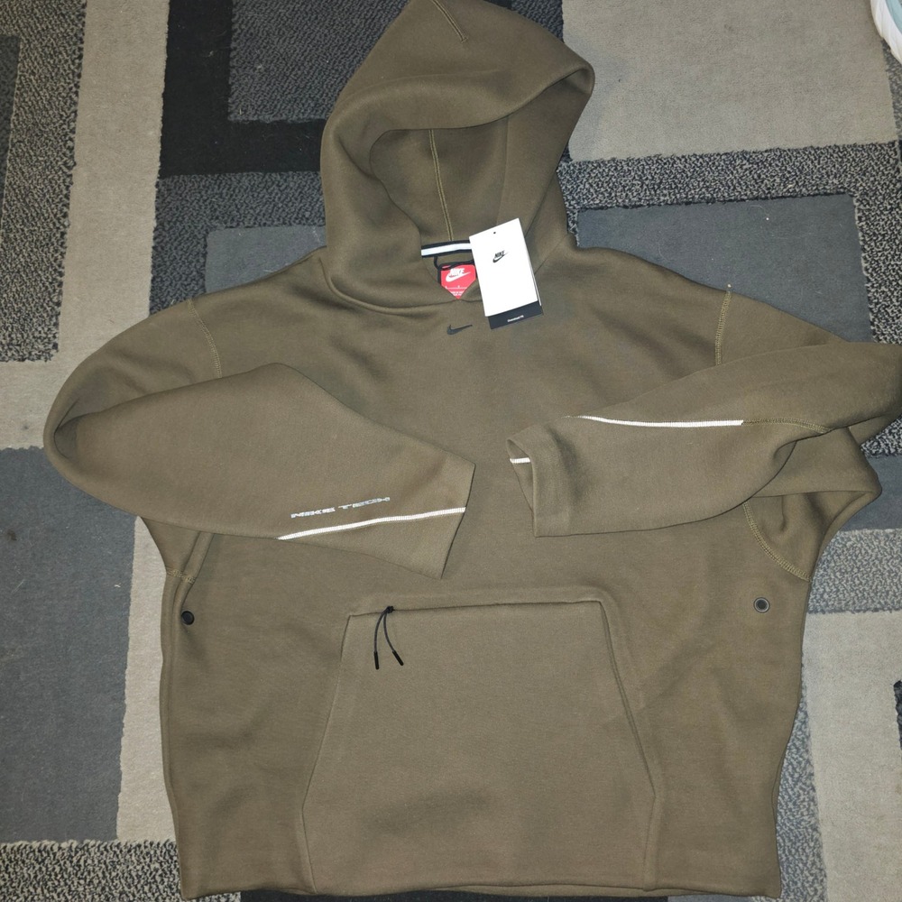Nike Tech‎ Fleece Hoodie Mens Small Brown NEW IO9941-212